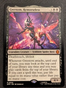 MTG Marvel's Spider-man Gwenom, Remorseless MYTHIC M/NM Pack Fresh - Picture 1 of 2