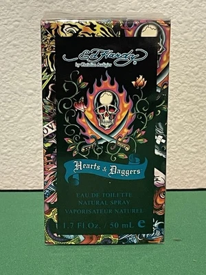 Ed Hardy Hearts and Daggers Christian Audigier 1,7 OZ Eau De Toilette Spray Hombres Foto 1 de 4