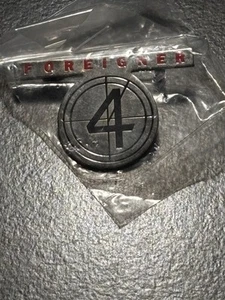 VERY COOL FOREIGNER 4 ENAMEL PIN SEALED IN WRAP SEE PHOTO - Picture 1 of 2