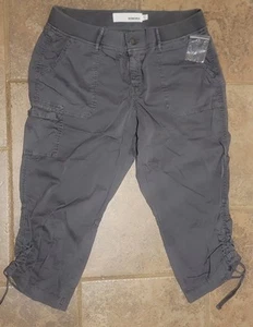 Pantalones Cortos Sonoma, Para Mujer Talla 12, Gris, Bolsillos, Bolsillos Carga Cintura Elástica - Imagen 1 de 9