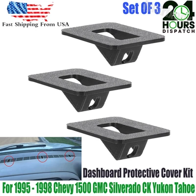Kit de inserción de ahorro de tablero 3X para Chevy 1500 GMC Silverado CK Yukon Tahoe 1995-1998 Foto 1 de 4