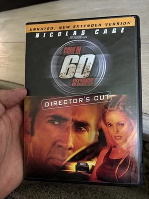 Gone in 60 Seconds DVD 2005, Director's Cut, New Extended Version, Unrated, Cage - Image 1 of 4