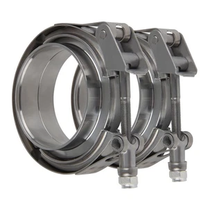 4 inch Quick Release V Band Clamp with Male Female Flanges 304 Stainless Stee... - Bild 1 von 7