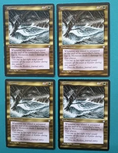 Magic the Gathering MTG Ice Age MONSOON X 4 ( 3 MP & 1 HP) RARE 1995 Nice! - Picture 1 of 2