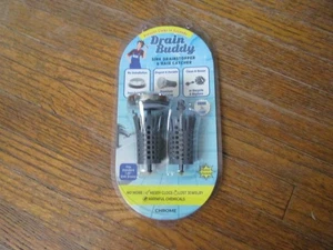 Drain Buddy – No-Clog, No-Install Bathroom Tub Stopper (Chrome) - Picture 1 of 4