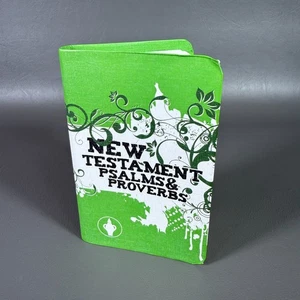 New Testament Psalms & Proverbs Small Pocket Size Gideons Green Bible Christian - Picture 1 of 7