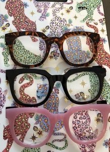 JESSICA SIMPSON 3 pk TORTUGA GRUESA, NEGRA, ROSA Gafas para lectores +2,50 - Imagen 1 de 5