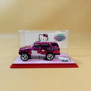 Matchbox TOYOTA 4RUNNER Pink CHROME HELLO KITTY A (WANGSTAR CUSTOM) REAL RIDERS - Picture 1 of 15