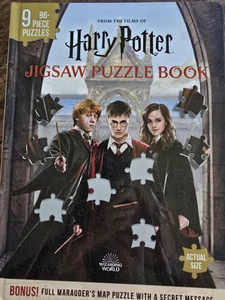 Harry Potter Jigsaw Puzzle Libro 9 Puzzles + Bonus Marauder’s Map NUEVO - Imagen 1 de 2