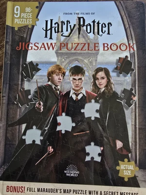 Harry Potter Jigsaw Puzzle Libro 9 Puzzles + Bonus Marauder’s Map NUEVO Foto 1 de 2