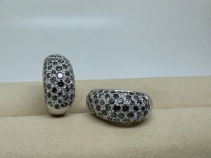 Pendientes CARTIER Sauvage Metissage Bombé oro blanco de 18 quilates diamantes gris - Imagen 1 de 6