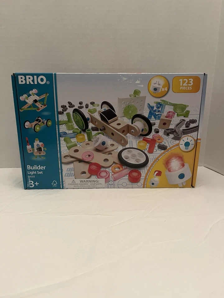 BRIO 34593 Builder Light Set | Wooden Toy Set for Kids Age 3 and Up