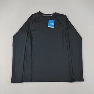 DSG Compression Shirt Youth XL Black Long Sleeve Crew Moisture Wicking Athletic - Picture 1 of 8
