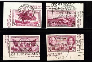 1936 U.S. Commem 3c TIPEX Philatelic Expo S/S SINGLES Sc#778 Slogan City Cancel - Picture 1 of 1