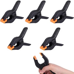 Spring Clamps Backdrop Clips - 6 Pack 4.5 Inch Heavy Duty Muslin Clamps - Picture 1 of 7