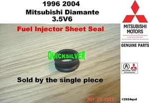 1996 2004 Diamante 3.5v6 Fuel Injector Sheet Seal MD614805 OEM c4a3 - Picture 1 of 2
