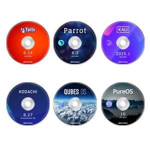 Top 6 Best Linux Distros for Privacy and Security 6 DVDs Tails Parrot KALI lot - Picture 1 of 2