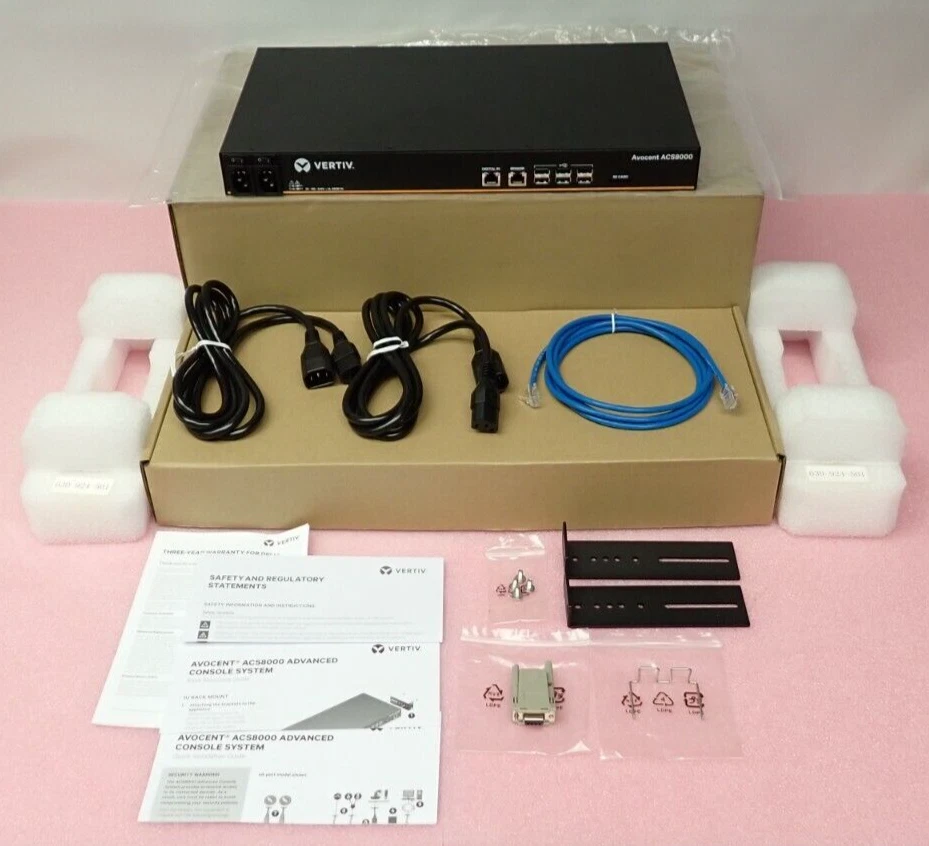 NEW Vertiv Avocent ACS8000 16-Port Console Server DAC Dual PSU ACS8016DAC - Image 1 of 4