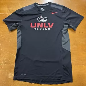 UNLV Rebels Shirt Mens Small Black Dri Fit Nike - Picture 1 of 6