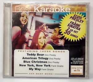 Best Karaoke Elvis Presley Frank Sinatra 2 CD Set Sealed - Picture 1 of 7