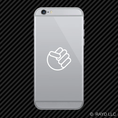 (2x) Pegatina para teléfono celular Shocker Fist móvil jdm muchos colores Foto 1 de 1