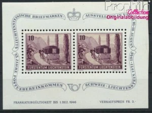 Liechtenstein Bloque 4 con charnela 1946 exposicion de sellos (8910404 - Imagen 1 de 1