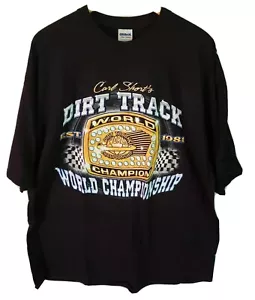 Nueva Camiseta Carl Short's Dirt Track World Championship 2XL Negra XXL - Imagen 1 de 4