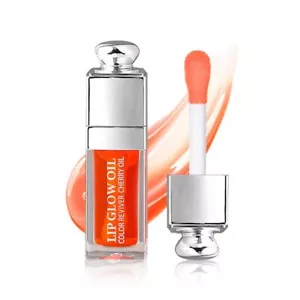 Hydrating Lip Glow Oil Moisturizing Oil Gloss Transparent Toot Tinted Non-Sti... - Picture 1 of 9