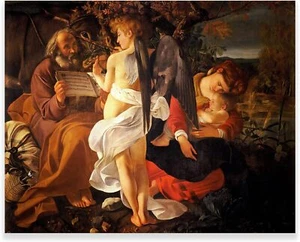 Caravaggio Canvas Wall Art Rest on the Flight to Egypt Poster Baroque Art Print - Picture 1 of 6