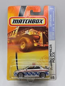 Matchbox #45 Subaru Impreza Police Silver MBX City Action (2007) - Picture 1 of 4