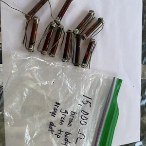 Vintage Dogbone Solid Rod Carbon Resistors 15000 Ohm Lot Of 10 - Picture 1 of 3