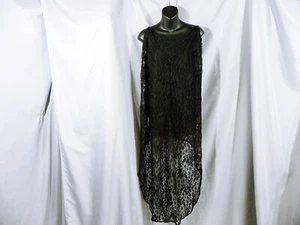 NWT New York and Company Womens  Black Delicate Sheer Lace Top Dress Size M - Picture 1 of 5