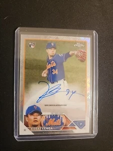 Tarjeta de novato Kodai Senga 2023 Topps cromo logofractor #RCA-KS, base sobre tarjeta automática - Imagen 1 de 2