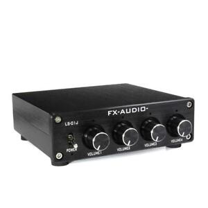 Fx-Audio - Préamplificateur séparateur noir H225 musique 4ch ligne Rca connexion