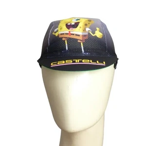 SUPREME X SPONGE BOB- Black Print Cycling Cap, One Size - Picture 1 of 7