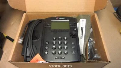 Polycom VVX310 Gigabit IP VOIP Display Office Phone 2201-46161-001 AS NEW IN BOX - Bild 1 von 3