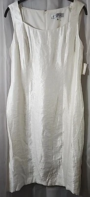 Kasper Sheath Womens Dress Ivory Winter White For Party Cocktail Church Sz 10 - Image 1 of 4