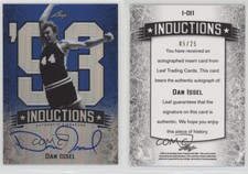 2012-13 Leaf Metal Inductions Holo Blue /25 Dan Issel #I-DI1 Auto HOF