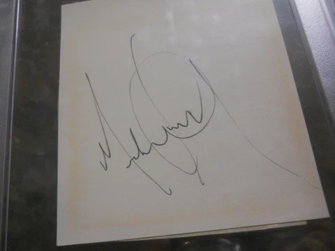MICHAEL JACKSON SIGNED CUT SIGNATURE PSA/DNA CERTIFIED AUTHENTIC AUTO THRILLER Cover