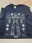Mighty Morphine Power Rangers Megazord T Shirt Size L, Navy Blue, New (no tags)