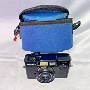 Minolta Hi-Matic S Point & Shoot 35mm Film Camera w/Flash Tested Working - Picture 1 of 5