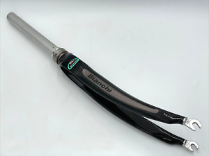 BIANCHI SL Carbon Fork & Headset 257mm Alloy Steerer 43mm Rake Straight 1-1/8"
