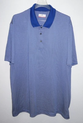 Grand Slam Blue White Stripe Polo Shirt Mens Sz XXL - Image 1 of 4