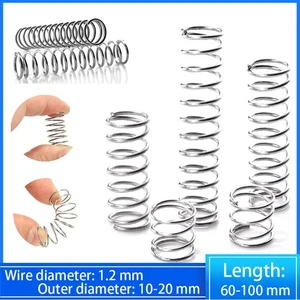 Wire Dia 1.2mm OD 10mm - 20mm Small Springs Compression Spring Steel All lengths - Picture 1 of 11
