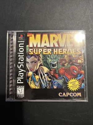 PS1 Marvel Super Heroes (Sony PlayStation 1, 1997) - Completo con registro Foto 1 de 4