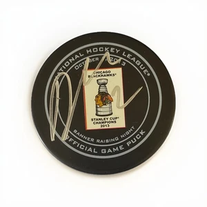 Duncan Keith Signed 2013 Banner night edition Chicago Blackhawks Puck - Picture 1 of 2