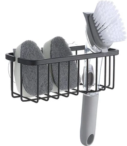 NeverRust Deluxe Kitchen & Bathroom Sink Sponge Holder Organizer with Adhesiv... - Picture 1 of 9