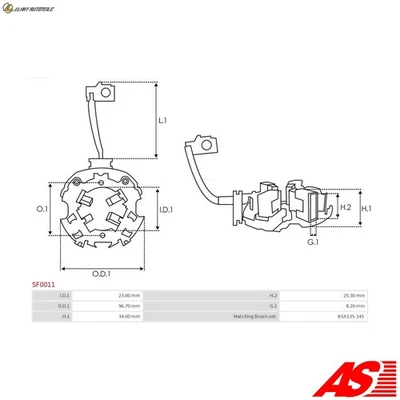 GENERATOR A5040SR FÜR HONDA FR-V CR-V/III STREAM K24A1/K24Z1 2.4L K20A9 2.0L - Image 1 of 4