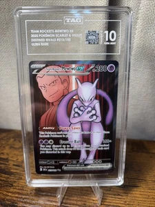 Team Rocket's Mewtwo ex 213/182 Sv10: Destined Rivals Holo TAG 10 GEM MINT - Picture 1 of 4