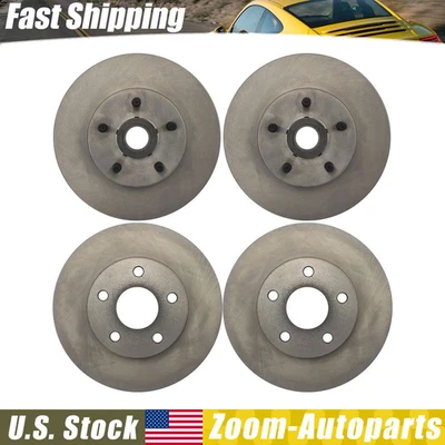 Pontiac Fiero 1984 1985 1986 1987 4 piezas rotores de freno delanteros + traseros Foto 1 de 4